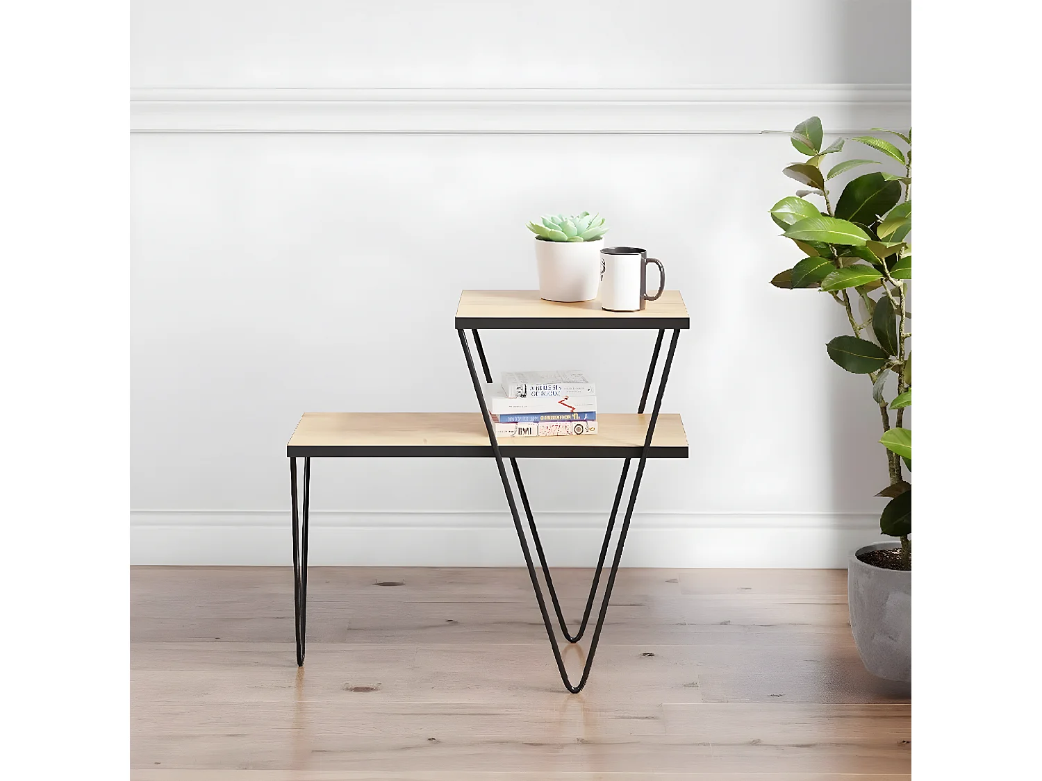 Table Basse Daria, Chêne, 60x25x55 cm, EPIKASA