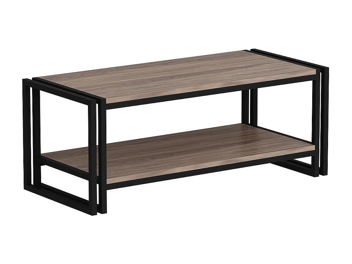 Table Basse Carmela, Noyer, 102x45x40 cm, EPIKASA