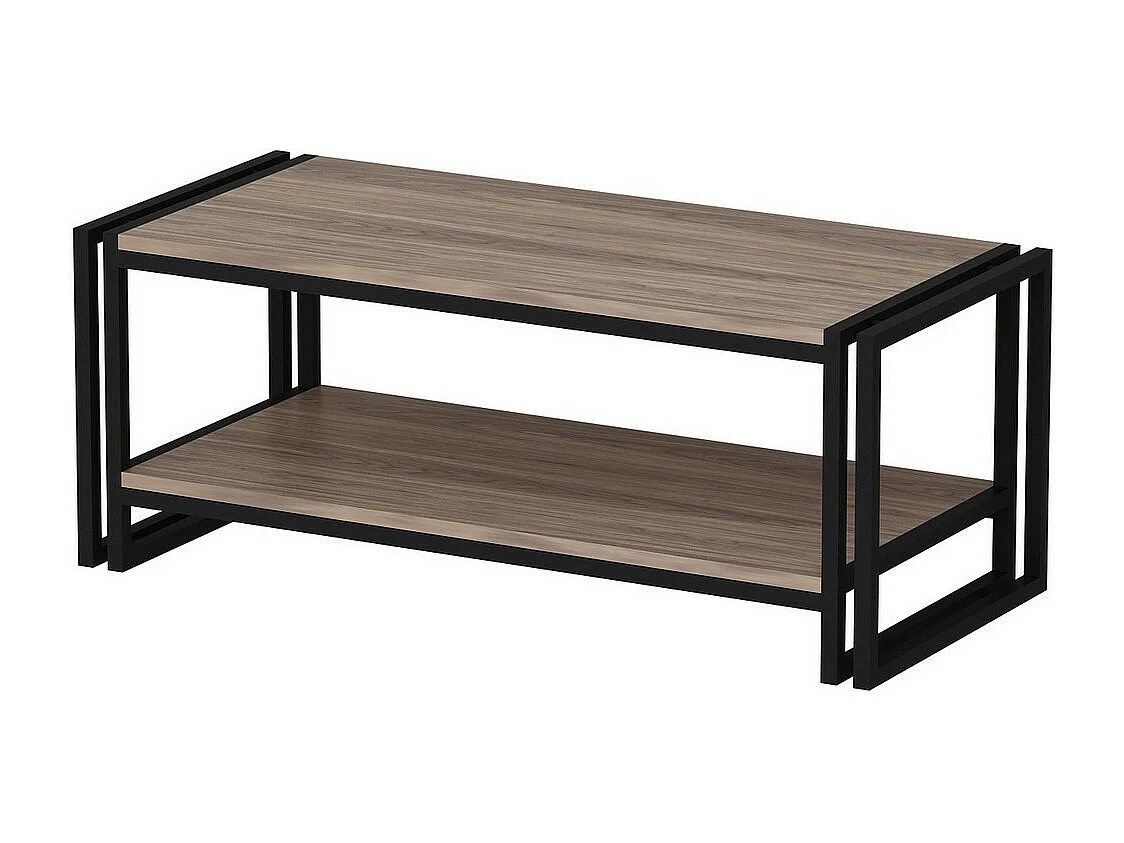 Table Basse Carmela, Noyer, 102x45x40 cm, EPIKASA