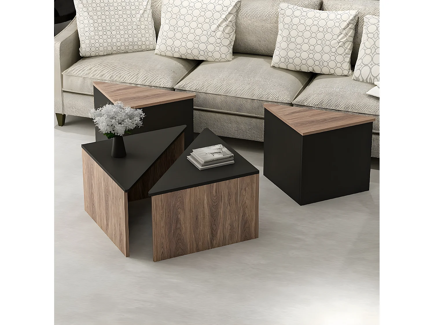 Mesa de Centro Sonia, Roble, 120x120x47 cm, EPIKASA