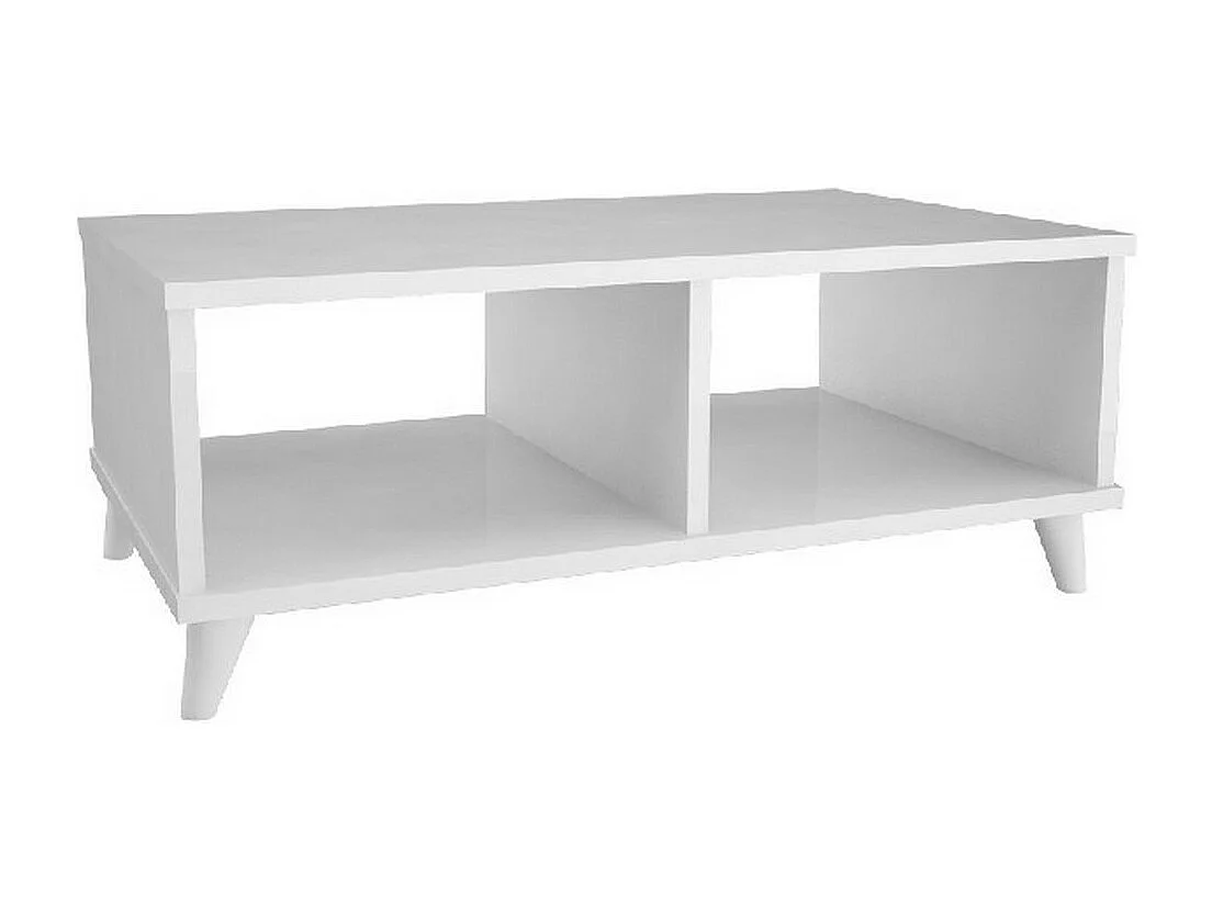 Table Basse Nicla, Blanc, 80x50x35 cm, EPIKASA