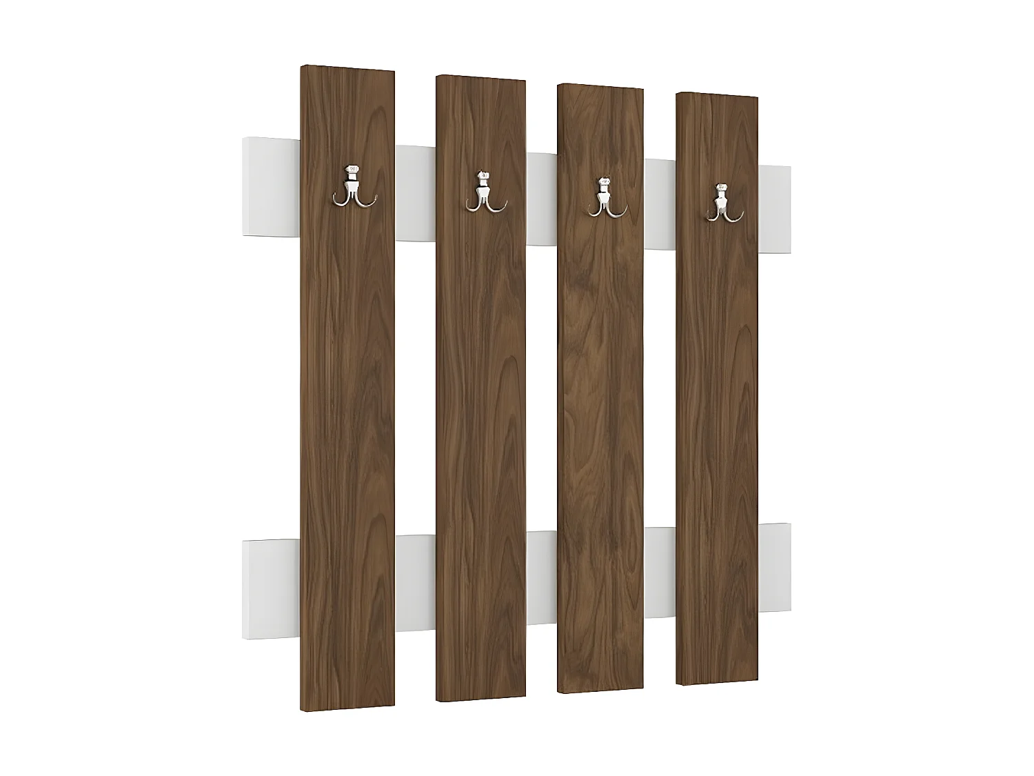 Cabides de Parede Morena, Noz, 72x4x72 cm, EPIKASA