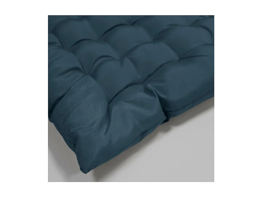 Galette de Chaise Matelassée "Essentiel" 40x40cm Bleu Marine
