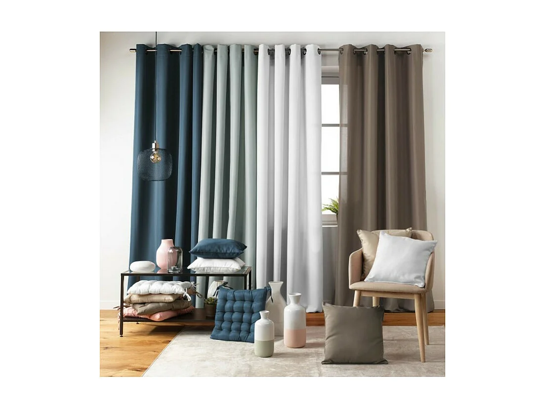 Galette de Chaise Matelassée "Essentiel" 40x40cm Bleu Marine