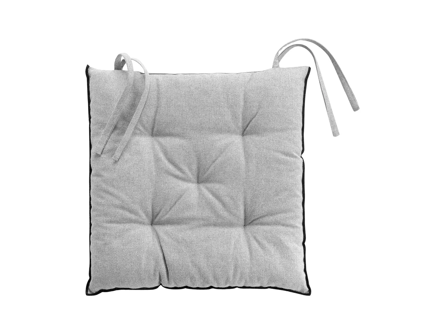 Galette de Chaise "Mistraline" 40x40cm Gris Chiné