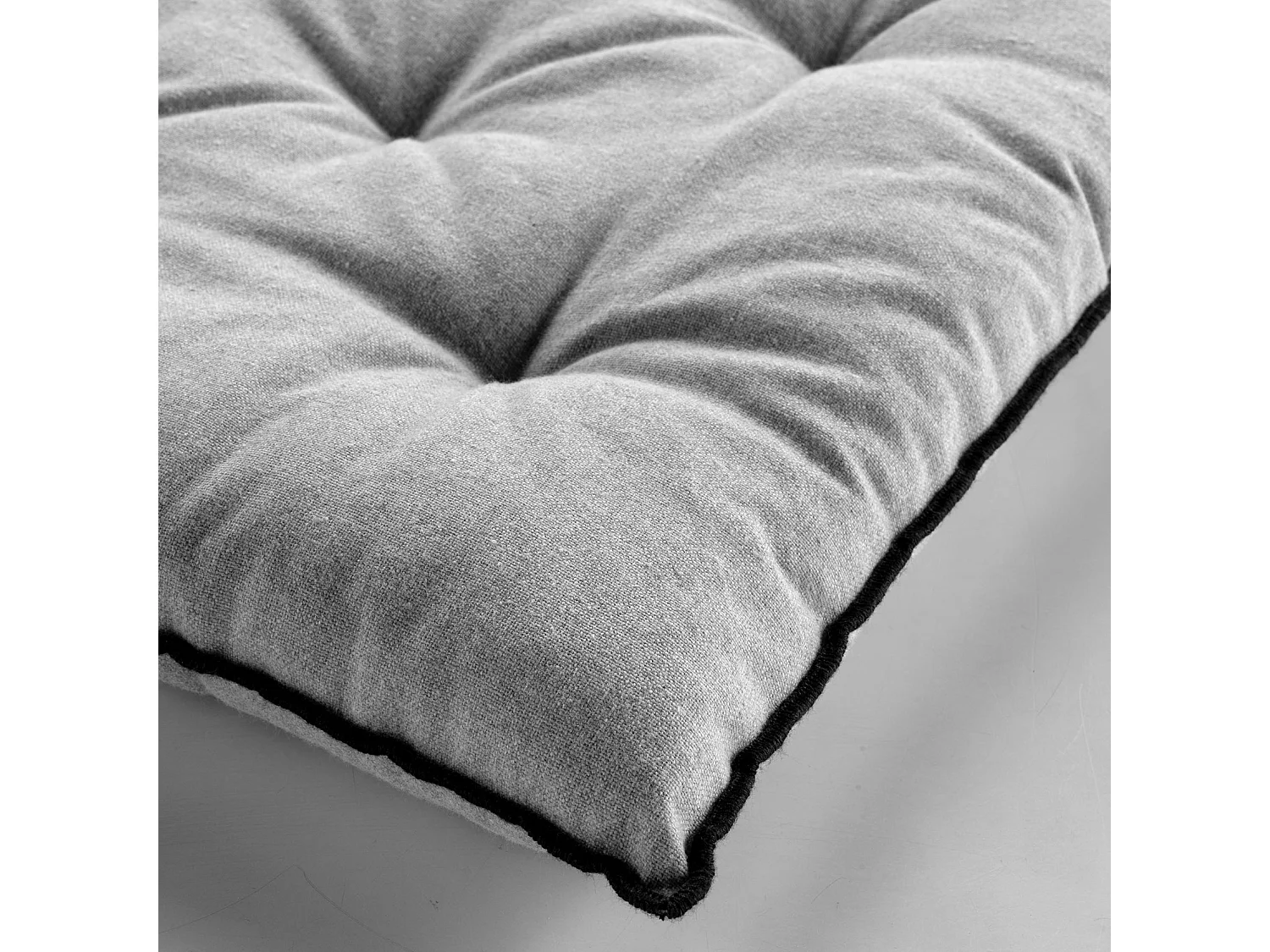 Galette de Chaise "Mistraline" 40x40cm Gris Chiné