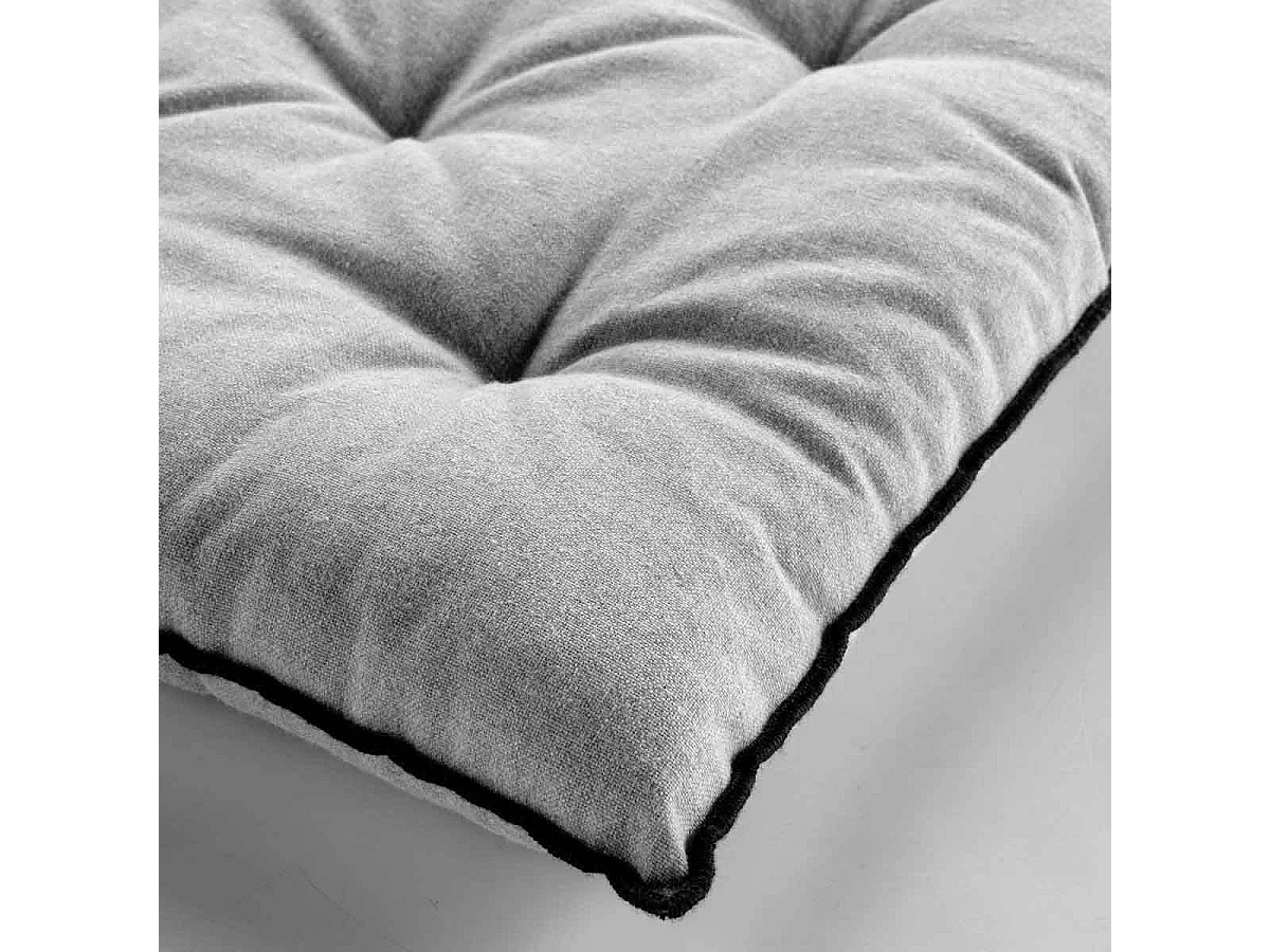 Galette de Chaise "Mistraline" 40x40cm Gris Chiné