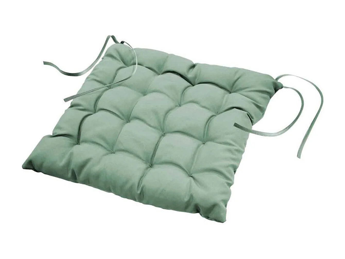 Galette de Chaise Matelassée "Essentiel" 40x40cm Sauge