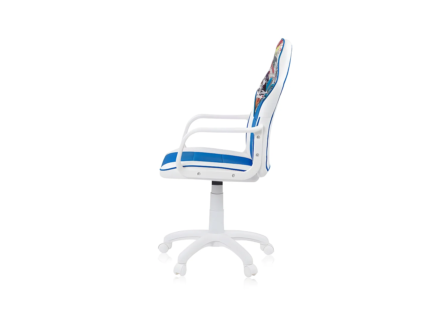 Silla gaming DRW Sticker Blanco Azul DRW