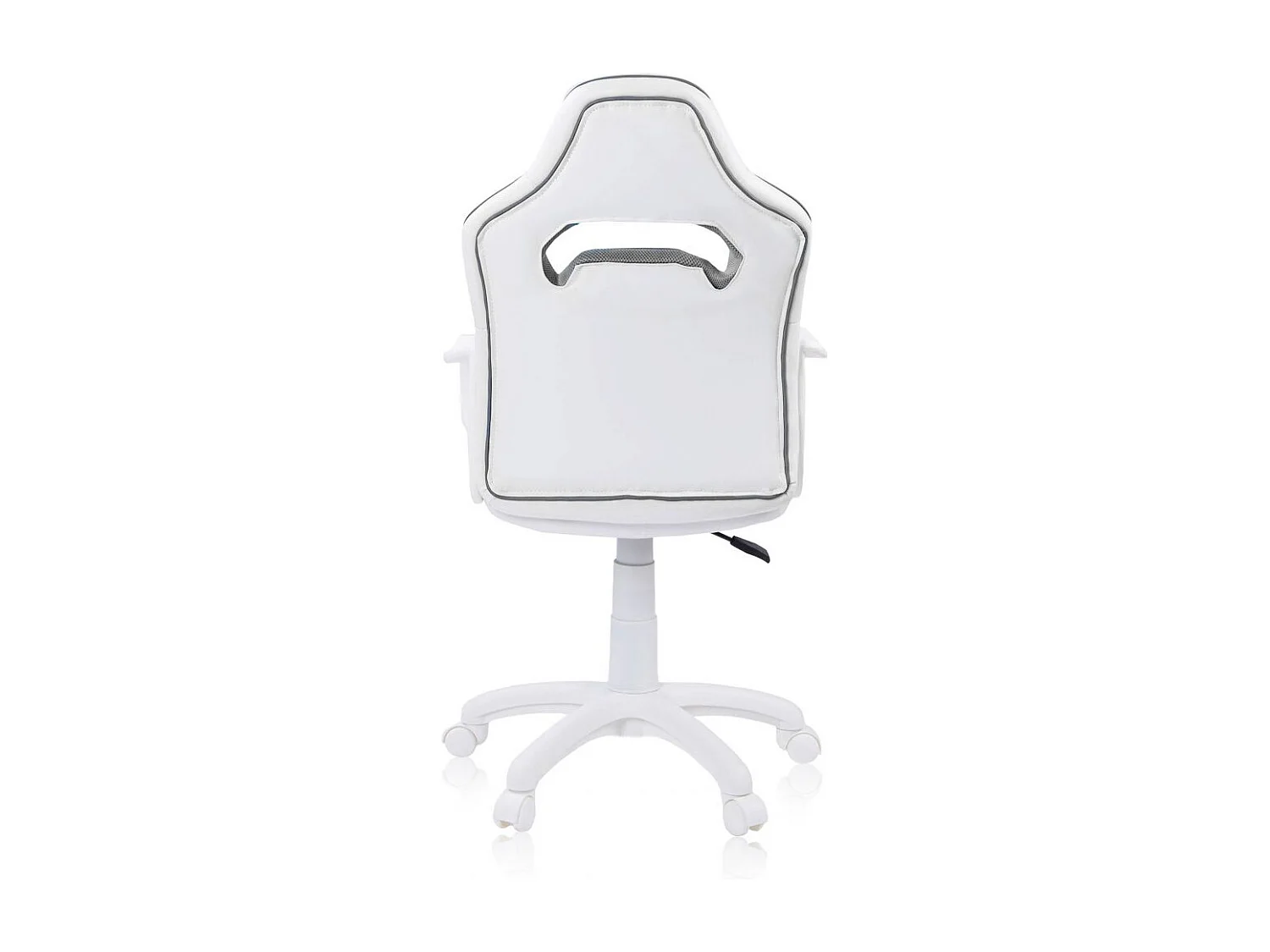 Silla gaming con ruedas y reposabrazos en blanco y gris 98-109,5 cm DRW Sticker Sticker - Blanco - Gris DRW