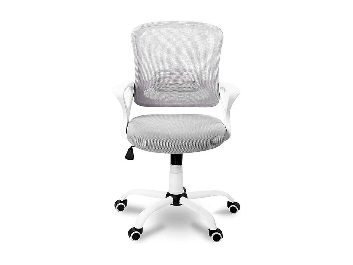 Chaise de bureau pivotante Perta Gris/Blanc