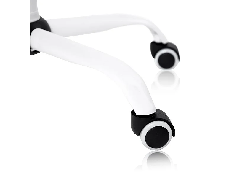 Chaise de bureau pivotante Perta Gris/Blanc