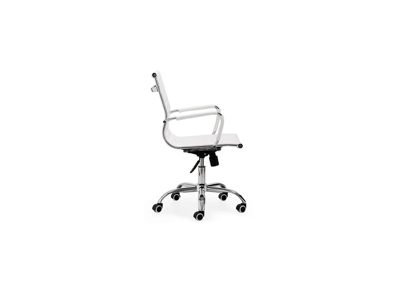 Silla de oficina ergonómica en blanco 89-99x64 cm Lucy Blanco