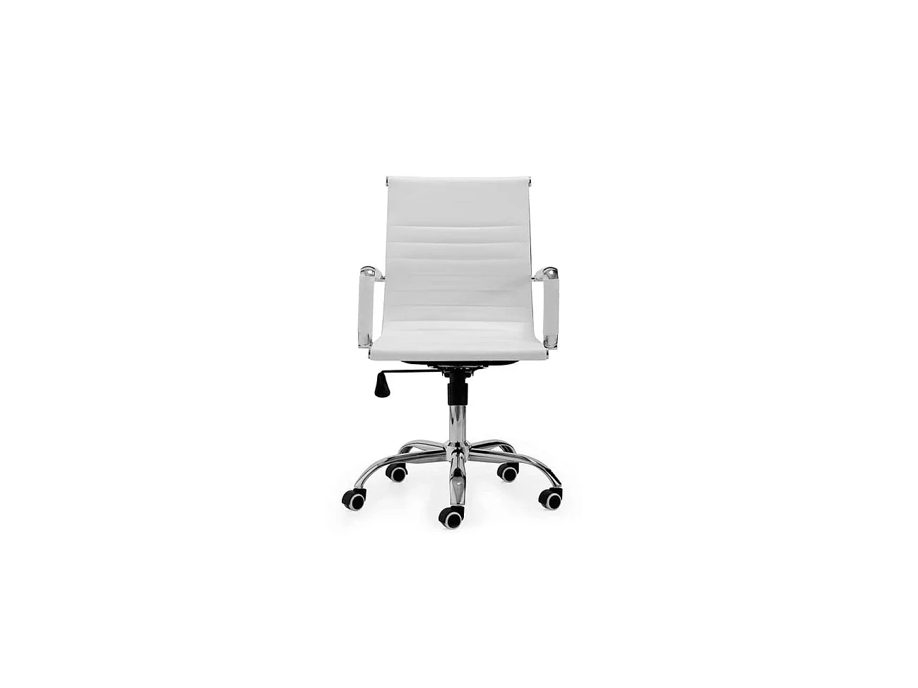 Silla de oficina ergonómica en blanco 89-99x64 cm Lucy Blanco