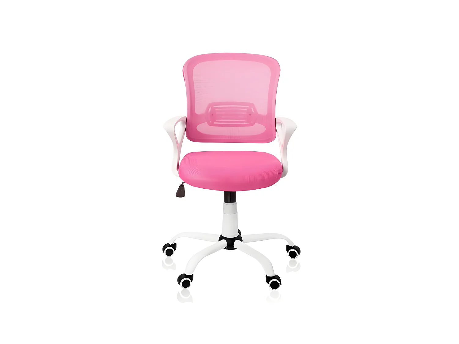 Silla de escritorio Brisa rosa/blanco 93-101x60x60 cm Adec