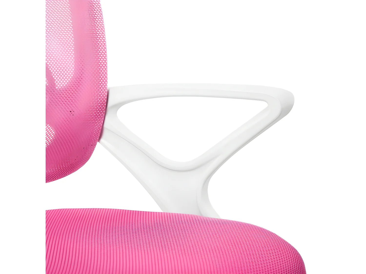 Silla de escritorio Brisa rosa/blanco 93-101x60x60 cm Adec