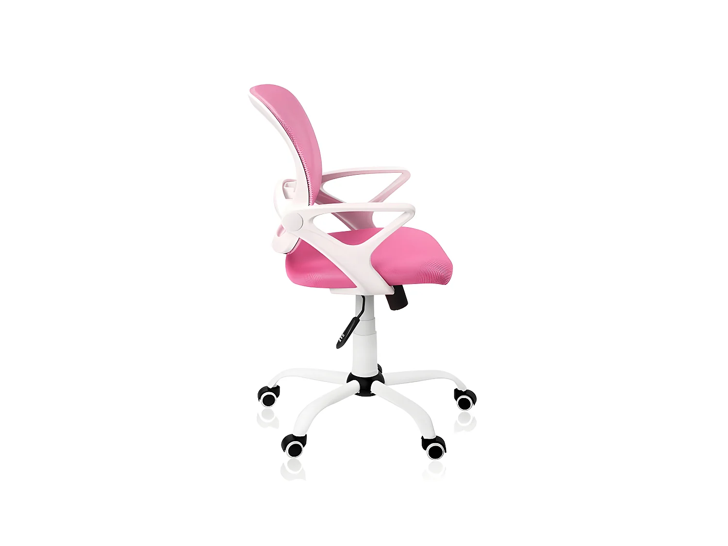 Silla de escritorio Brisa rosa/blanco 93-101x60x60 cm Adec