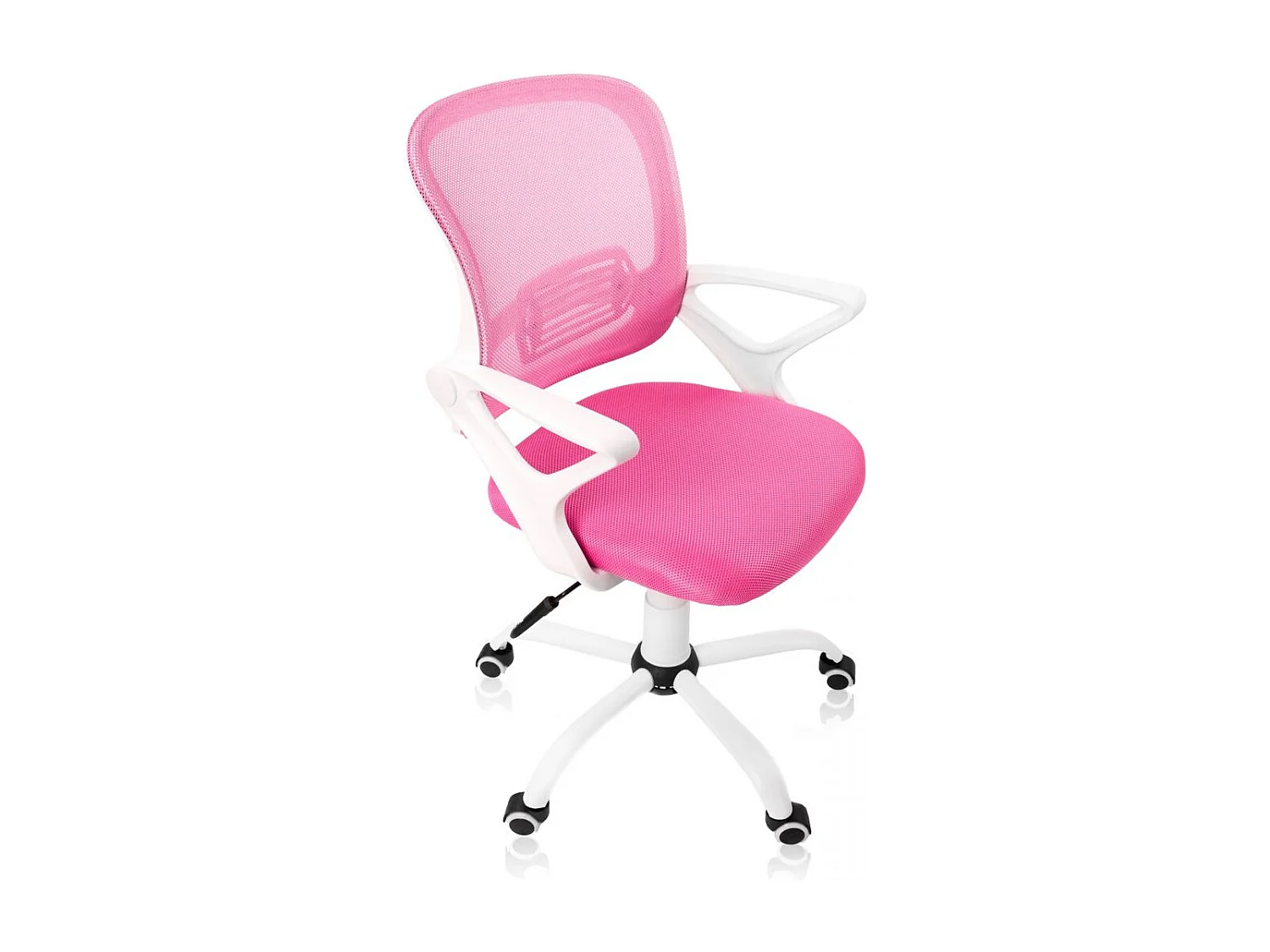 Silla de escritorio Brisa rosa/blanco 93-101x60x60 cm Adec