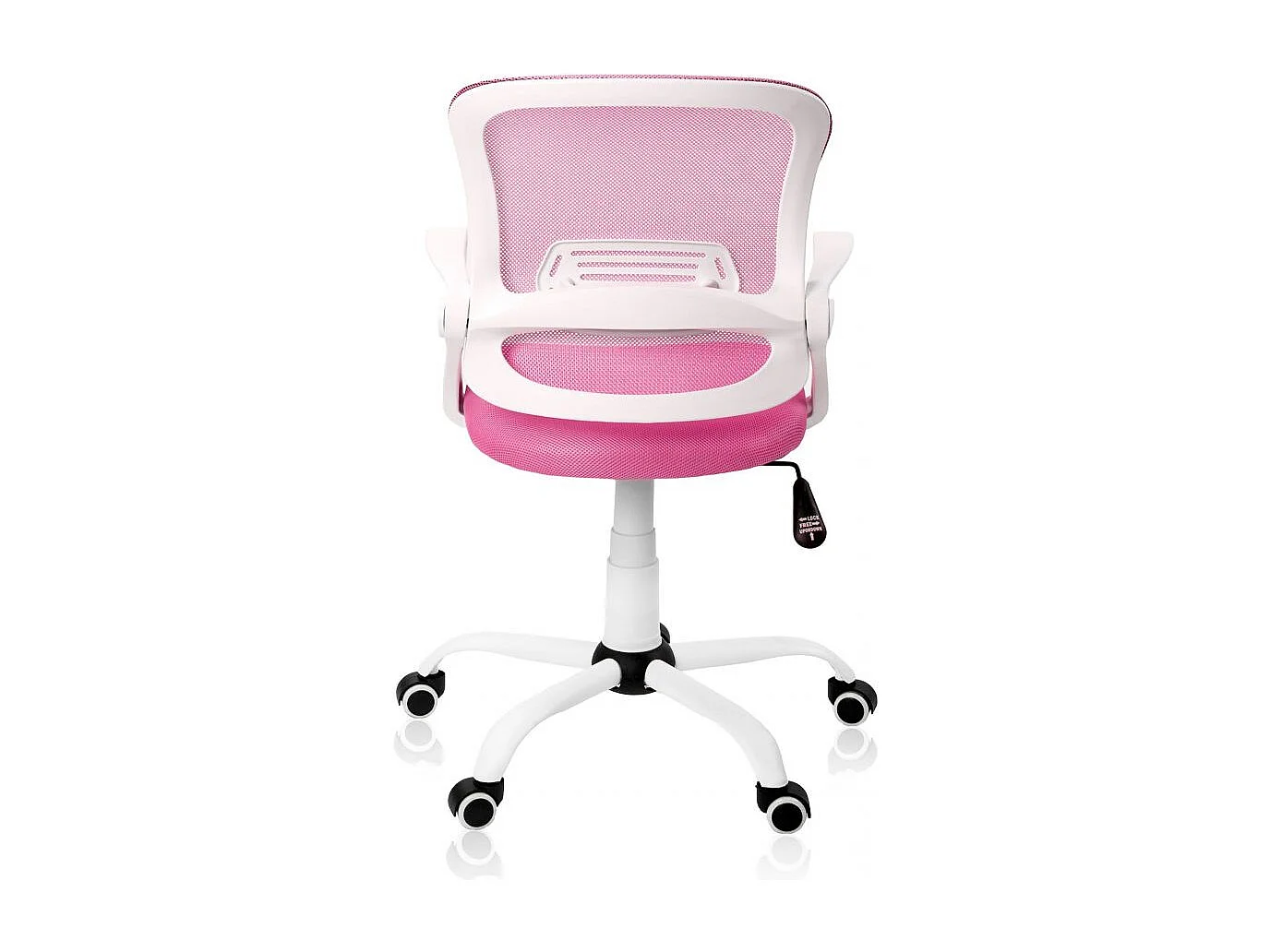 Silla de escritorio Brisa rosa/blanco 93-101x60x60 cm Adec