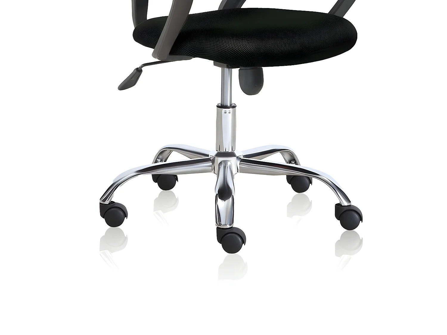 Silla giratoria Phase negro/rosa 90-102x60x60 cm Adec