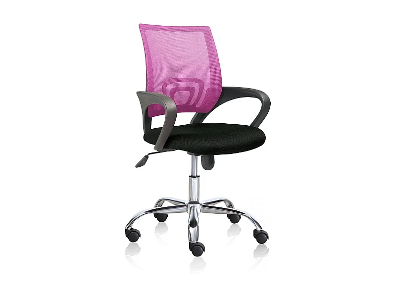 Cadeira de escritório Logic Negro - Rosa Logic