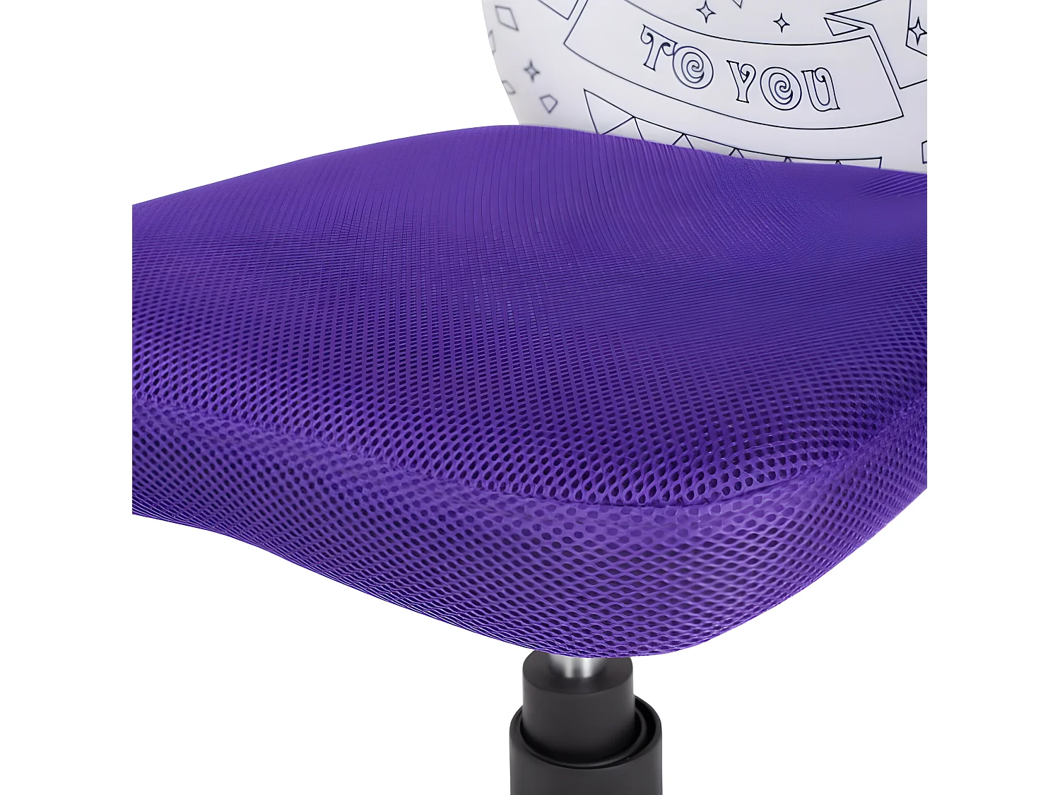 Silla de estudio infantil Píntame Morado - Blanco