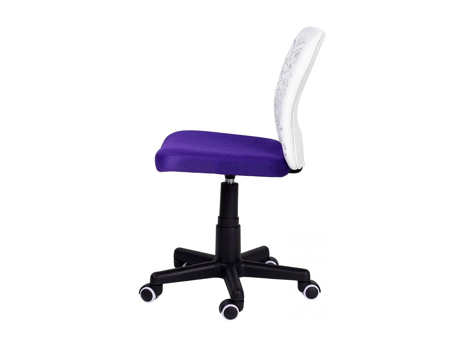 Silla de estudio infantil Píntame Morado - Blanco