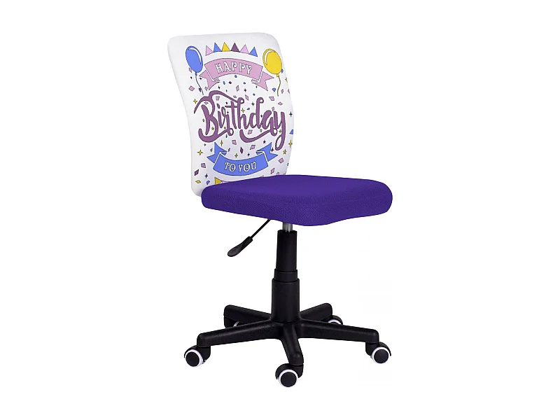 Silla de estudio infantil Píntame Morado - Blanco