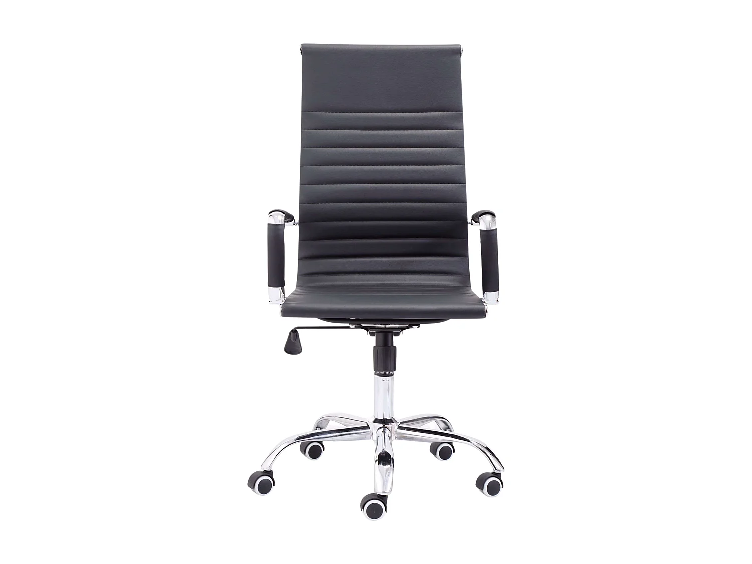 Silla de oficina Letter giratoria símil piel negro 106-116x64x64 cm Adec