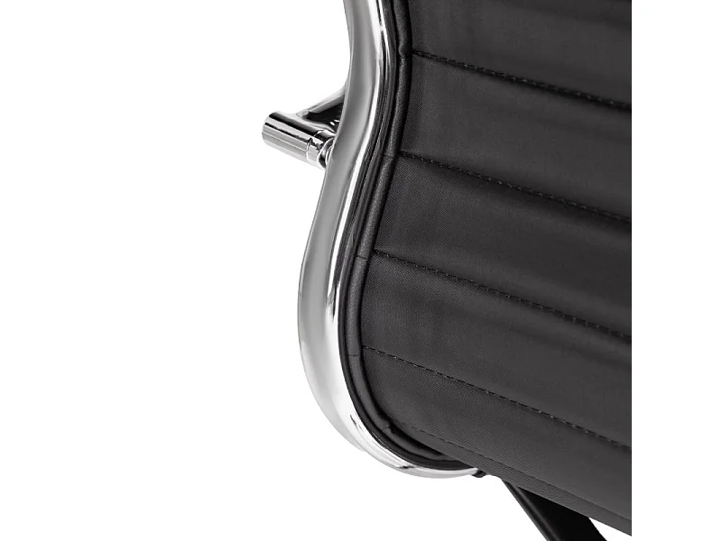 Silla de oficina Letter giratoria símil piel negro 106-116x64x64 cm Adec