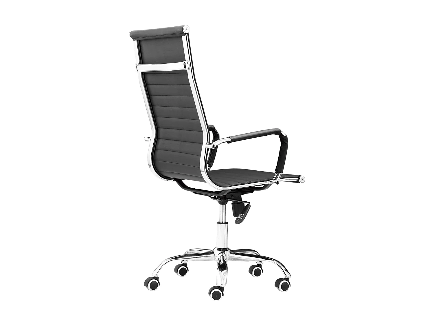 Silla de oficina Letter giratoria símil piel negro 106-116x64x64 cm Adec