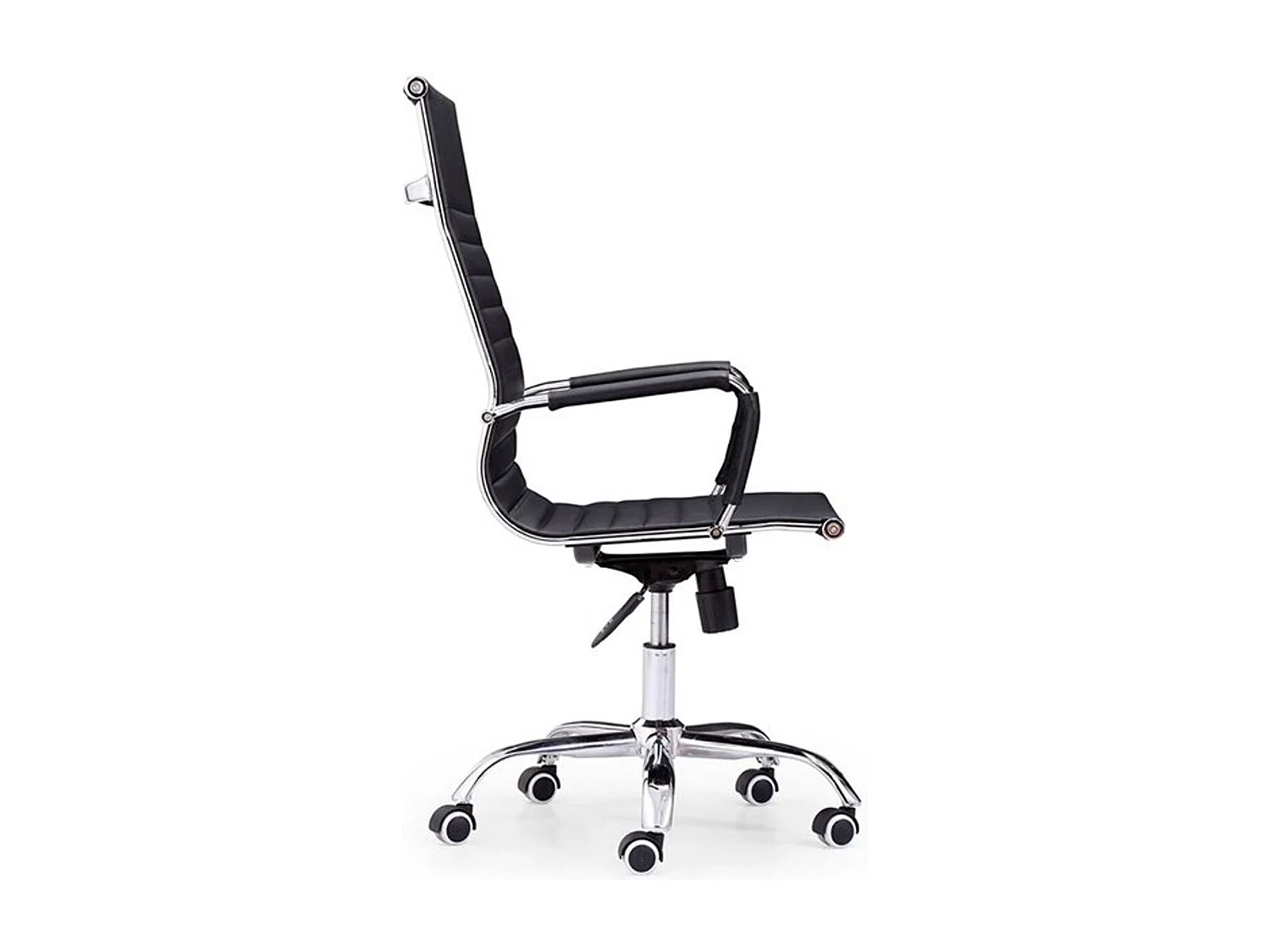Cadeira de escritório Jou preta com rodas, braços e ajuste 64x116x64 cm