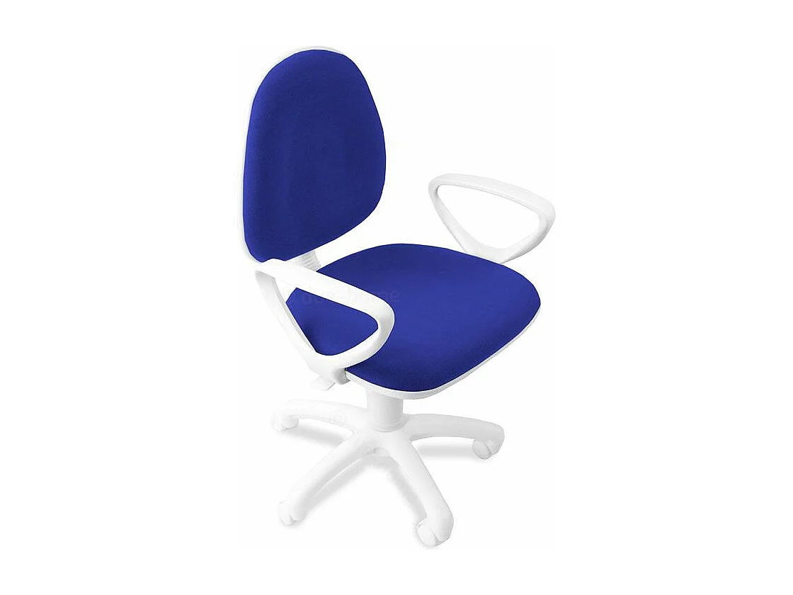 Silla de escritorio Dolphin giratoria azul/blanco 79-91x54x54 cm Adec