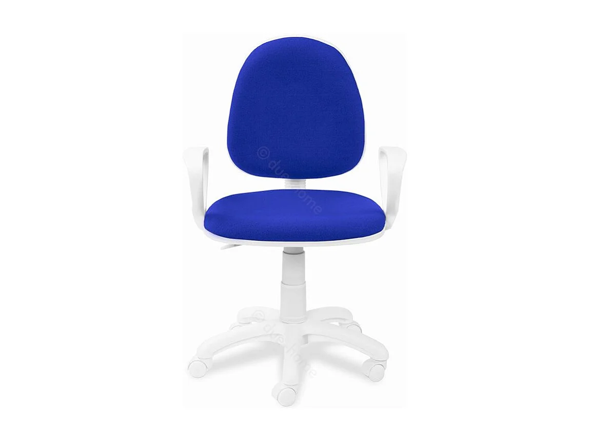Silla de escritorio Dolphin giratoria azul/blanco 79-91x54x54 cm Adec