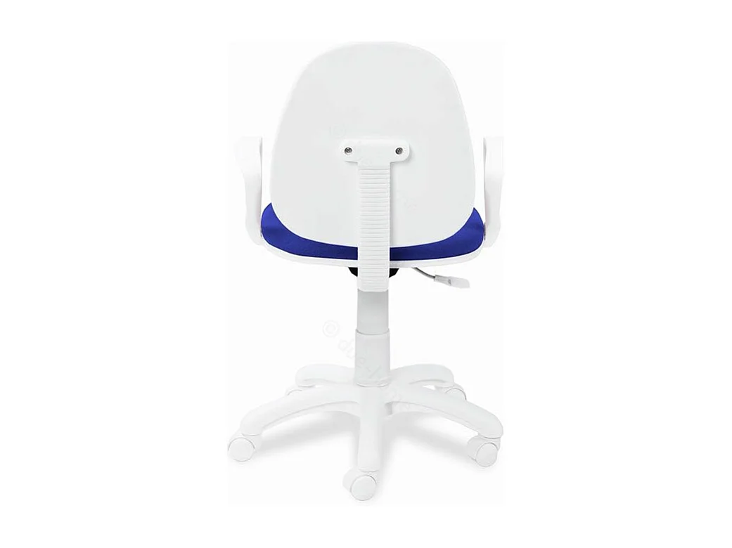 Silla de escritorio Dolphin giratoria azul/blanco 79-91x54x54 cm Adec