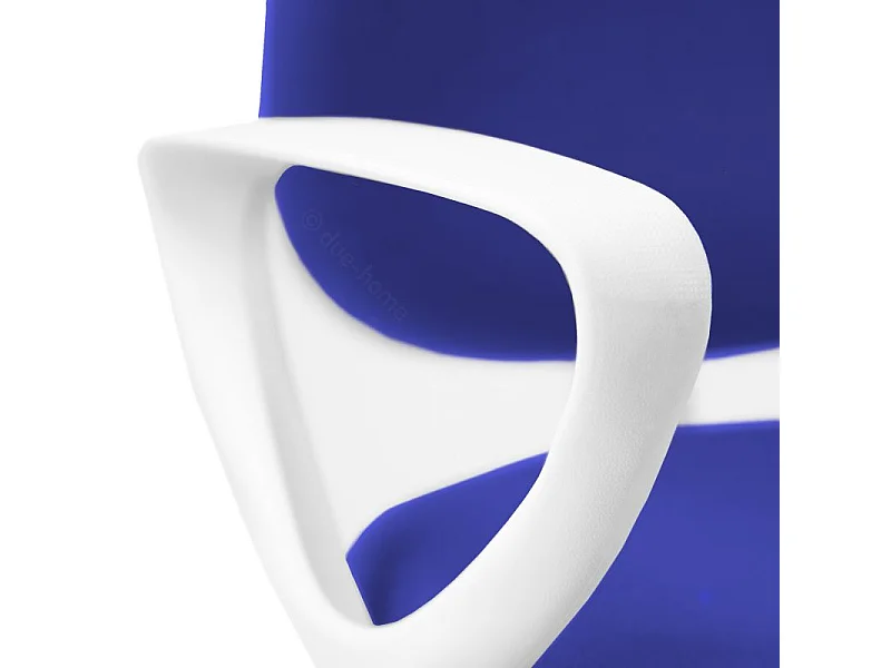 Silla de escritorio Dolphin giratoria azul/blanco 79-91x54x54 cm Adec
