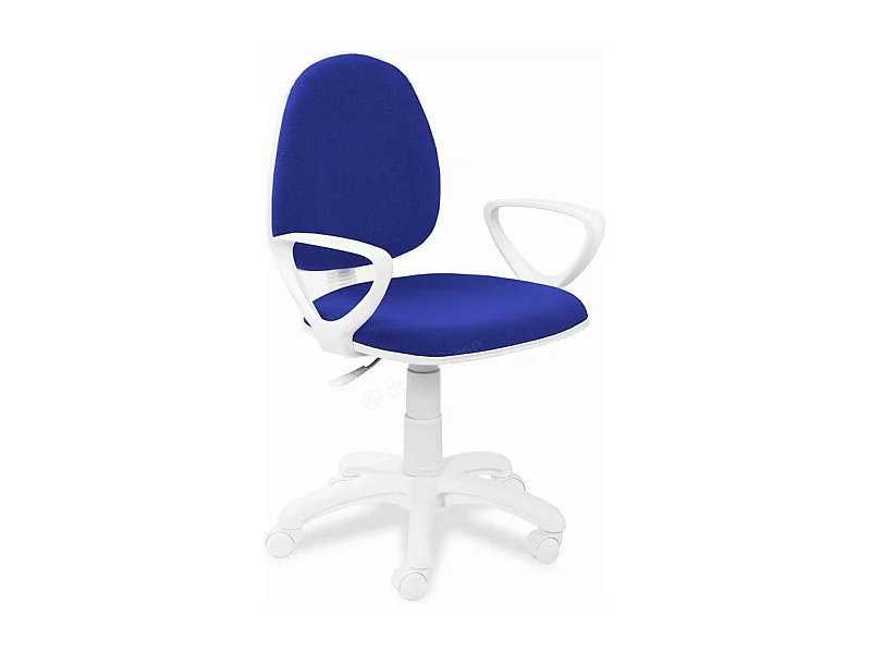 Silla de escritorio Dolphin giratoria azul/blanco 79-91x54x54 cm Adec