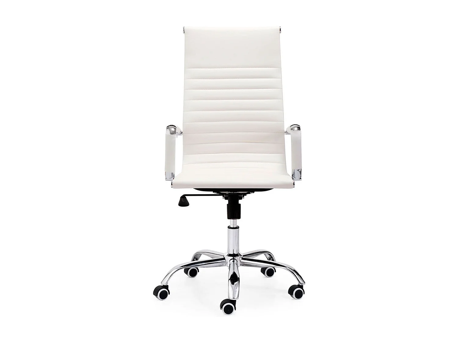 Chaise de bureau Jou White avec roulettes et réglable 64 x 116 x 64 cm