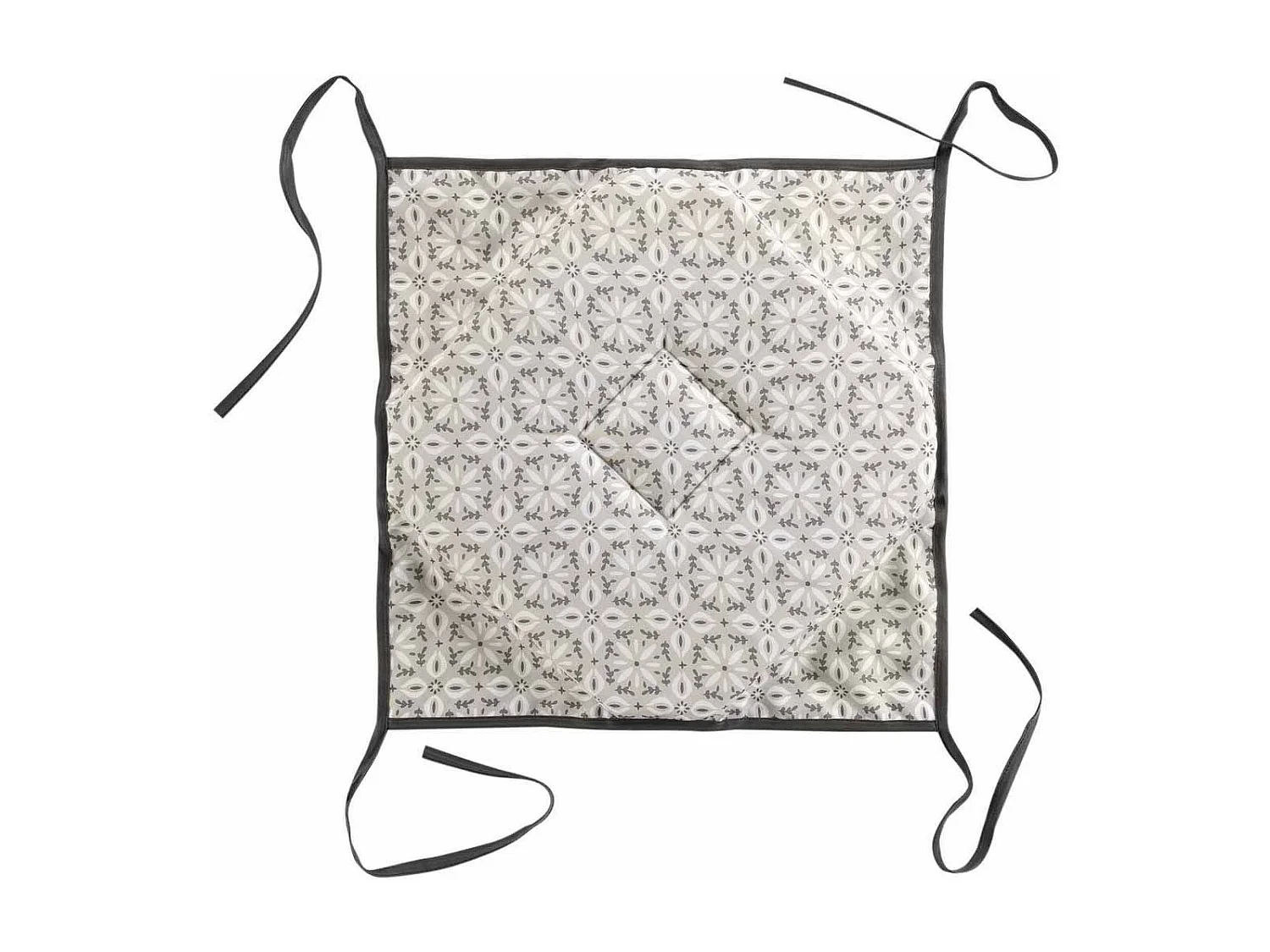 Galette de Chaise Imprimée "Eros" 36x36cm Naturel