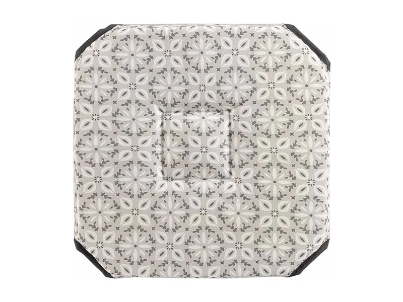 Galette de Chaise Imprimée "Eros" 36x36cm Naturel