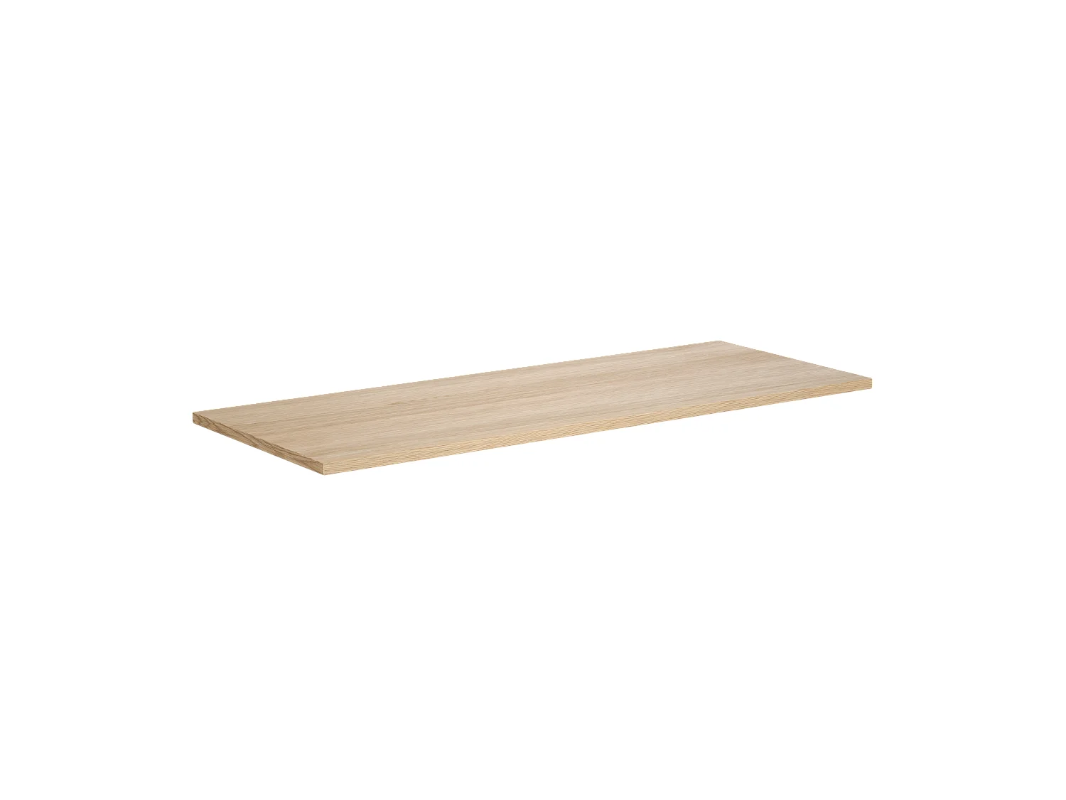 Badkamermeubel met dubbele wastafel van steen - Eikenfineer - 120 cm - MILIPAM
