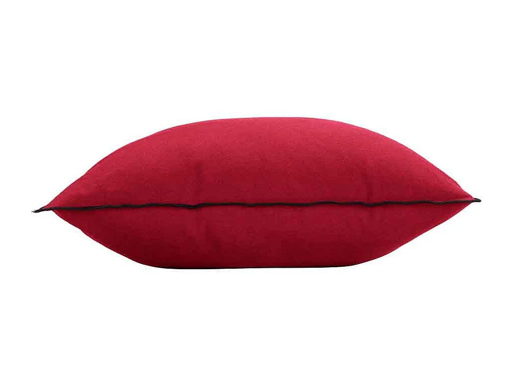 Cojín con overlock de algodón reciclado