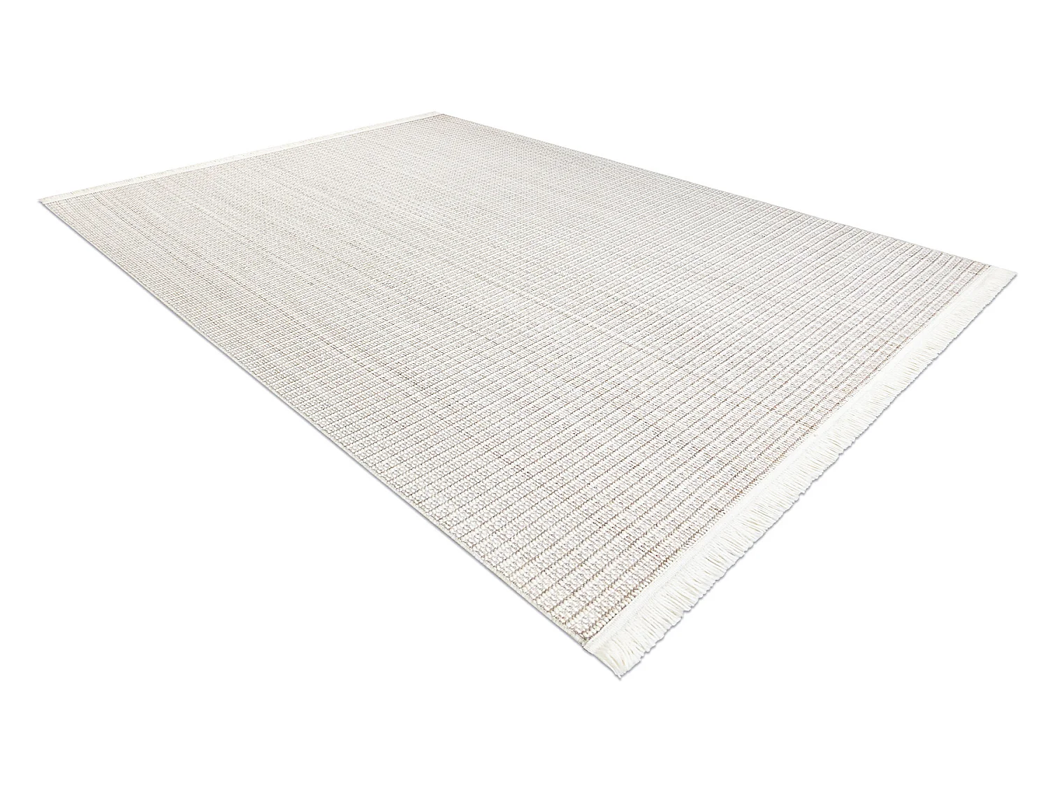 Vloerkleed NANO FH72A Melange, lus, platgeweven wit 80x150 cm