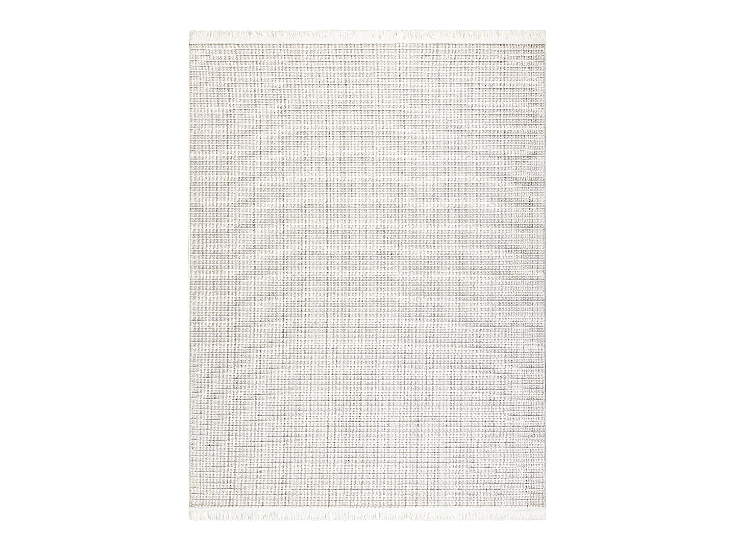 Vloerkleed NANO FH72A Melange, lus, platgeweven wit 180x270 cm