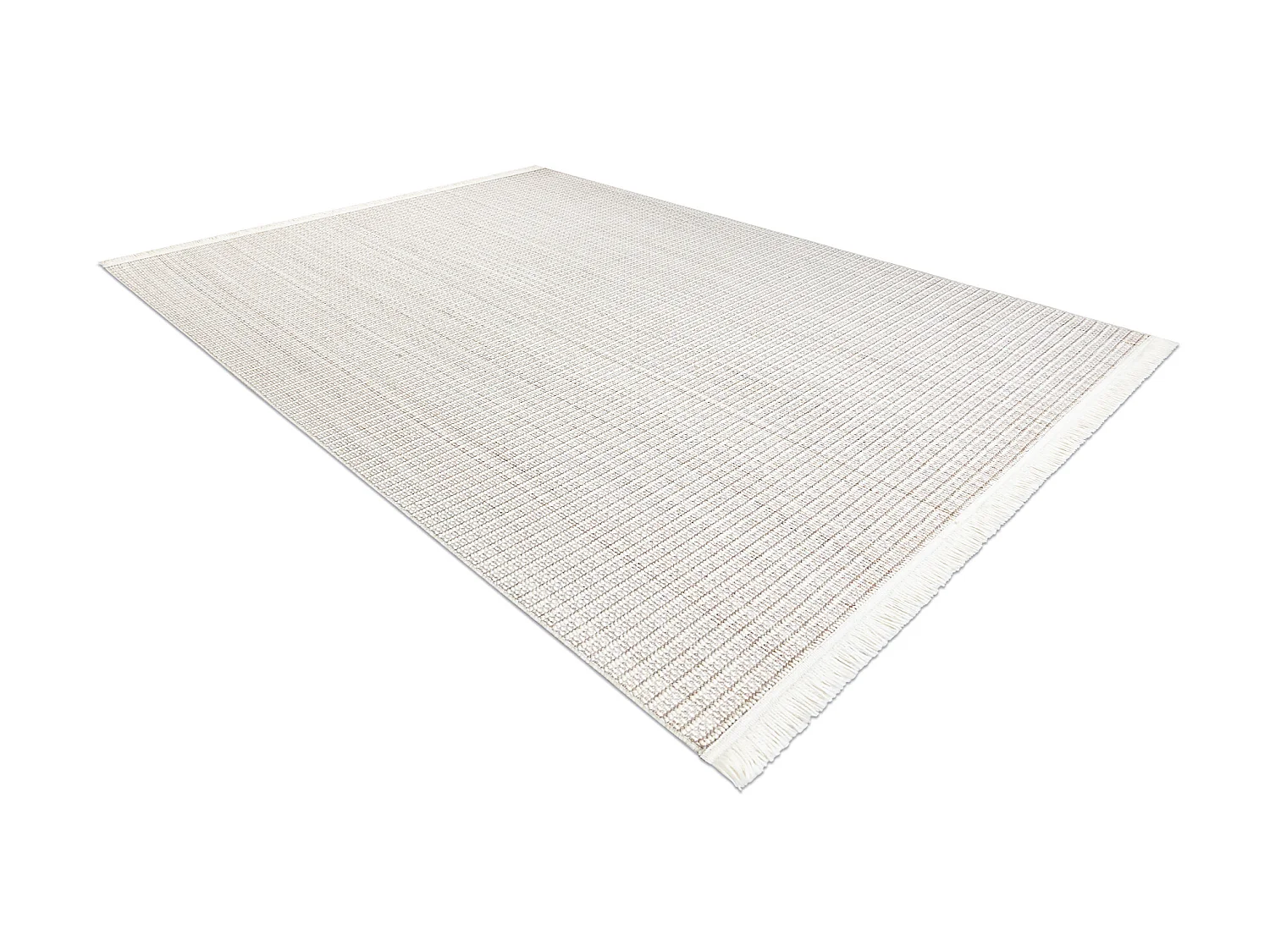 Vloerkleed NANO FH72A Melange, lus, platgeweven wit 180x270 cm
