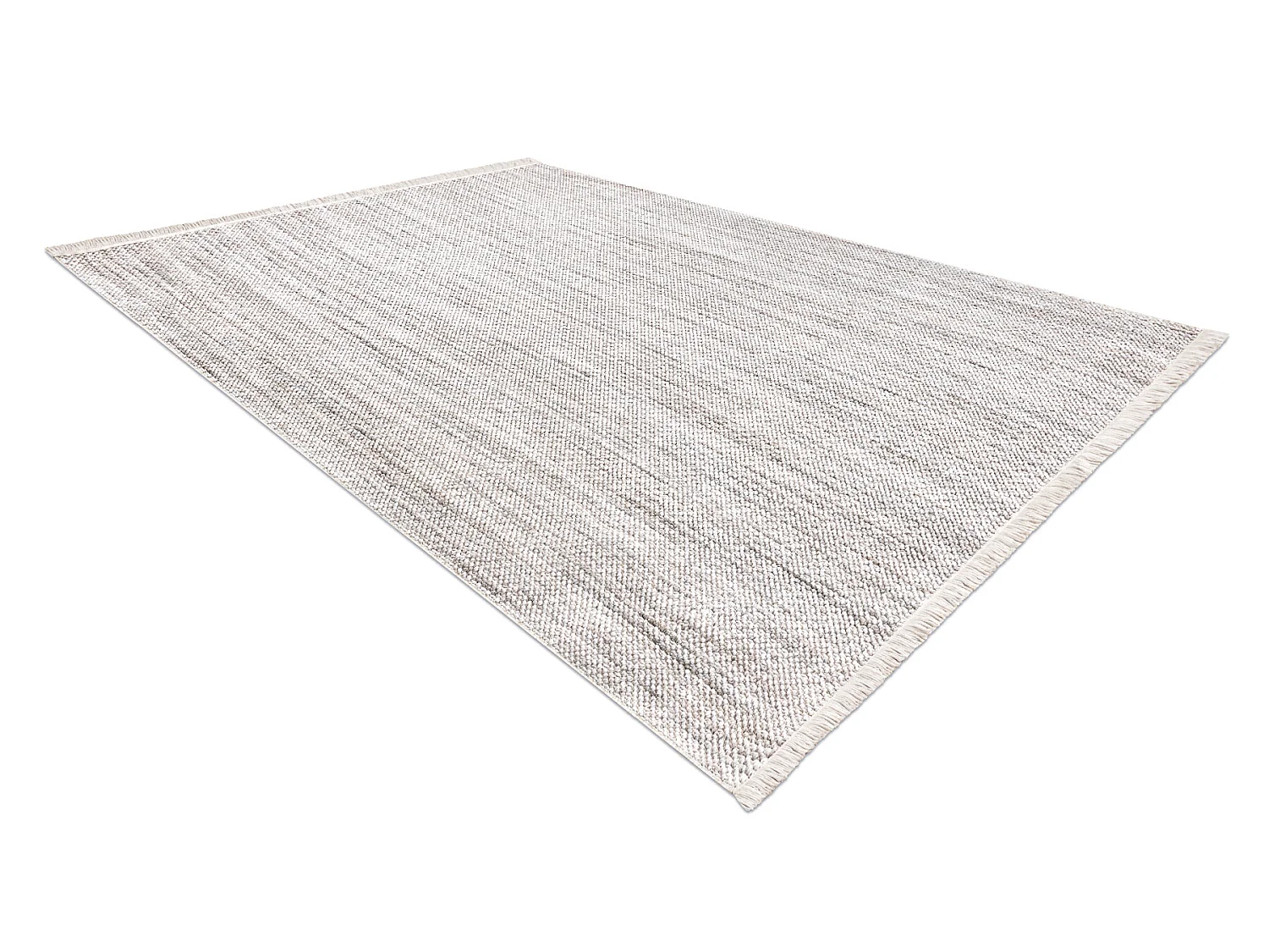 Vloerkleed NANO FH93A Melange, lus, platgeweven grijs 240x330 cm