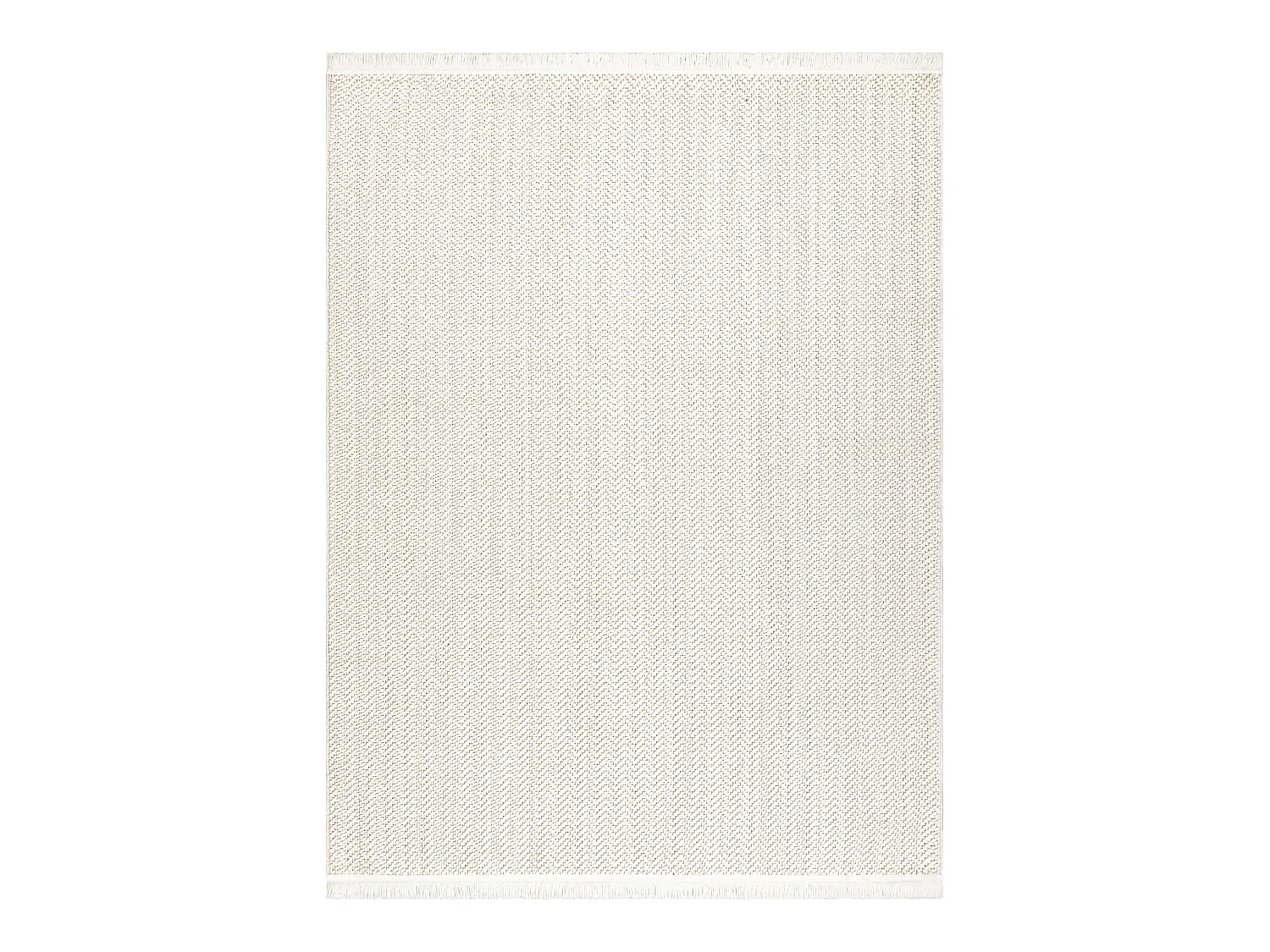 Vloerkleed NANO FJ86B Chevron, lus, platgeweven wit 120x170 cm