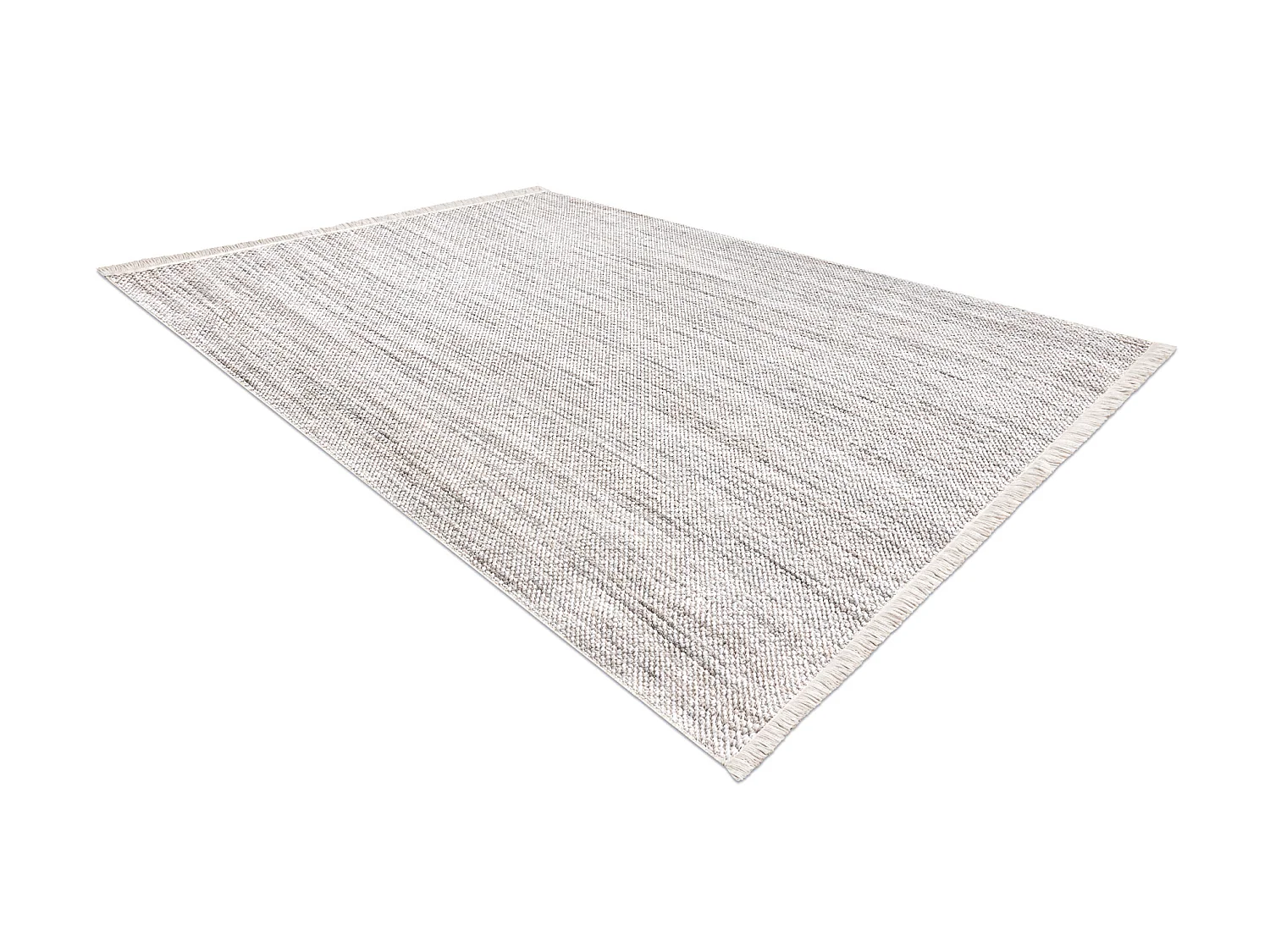 Vloerkleed NANO FH93A Melange, lus, platgeweven grijs 80x150 cm