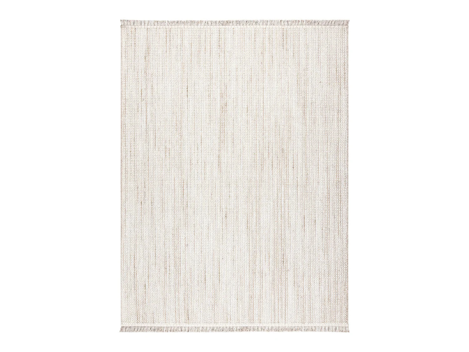 Vloerkleed NANO EO78A Melange, lus, platgeweven wit / beige 200x290 cm