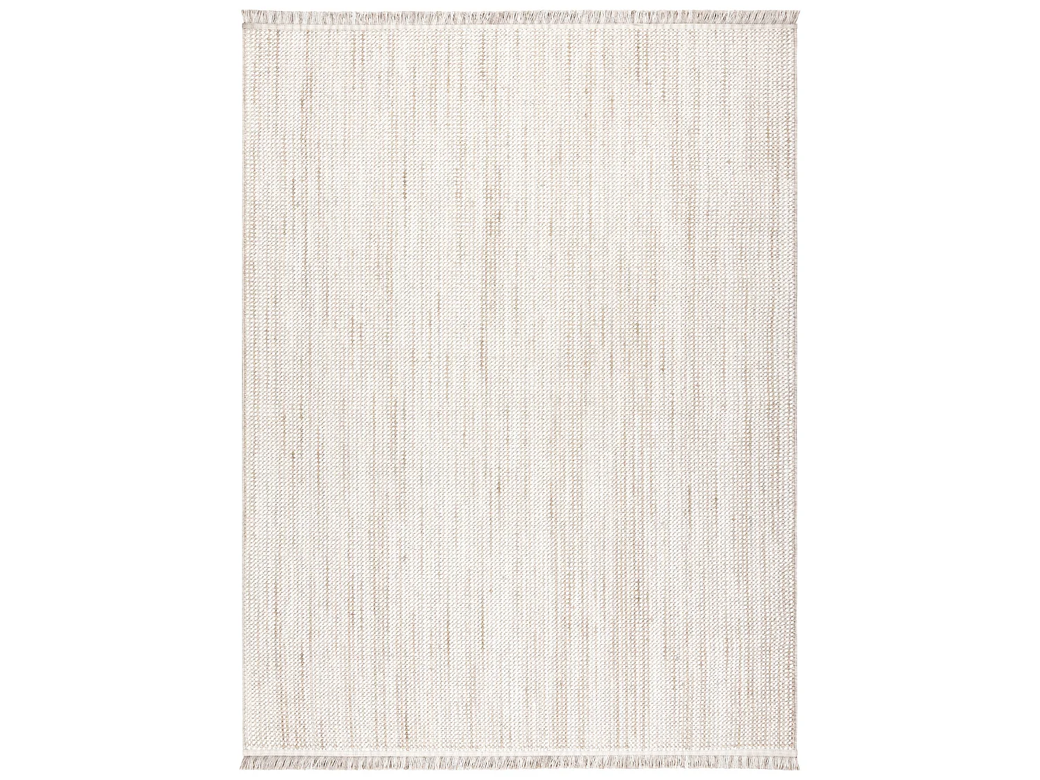 Tapis NANO EO78A Melange, bouclé, tissé plat blanc / beige 80x150 cm